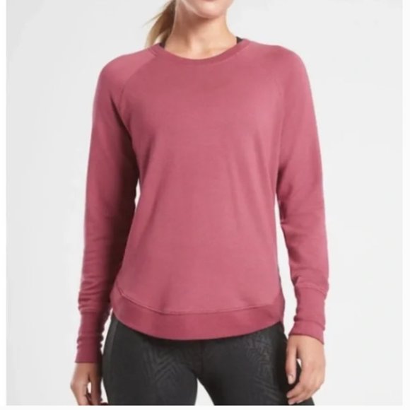 Athleta Women's Pink Sweatshirt - Picture 1 of 14